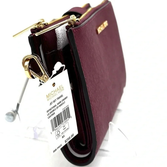 Michael Kors Large Double Zip Wallet Wristlet
Dark Cherry (NWT) - Picture 3 of 8